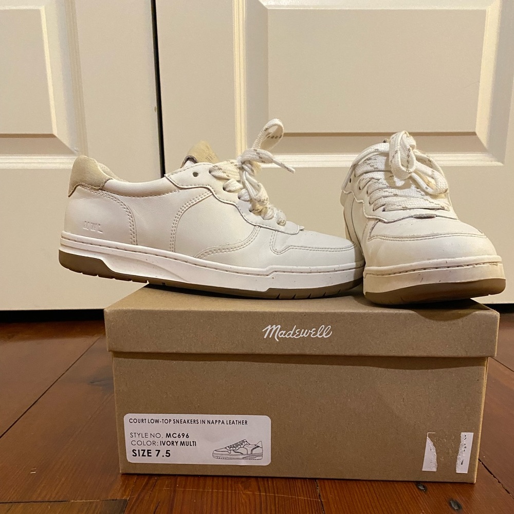 Madewell women’s 7.5 court low-top sneakers